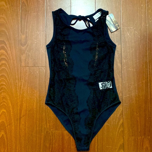UO Out From Under Lace Side Panel Bodysuit S - Picture 2 of 6